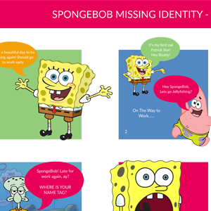 SpongeBob Squarepants Ontbrekende Identiteit Storyboard